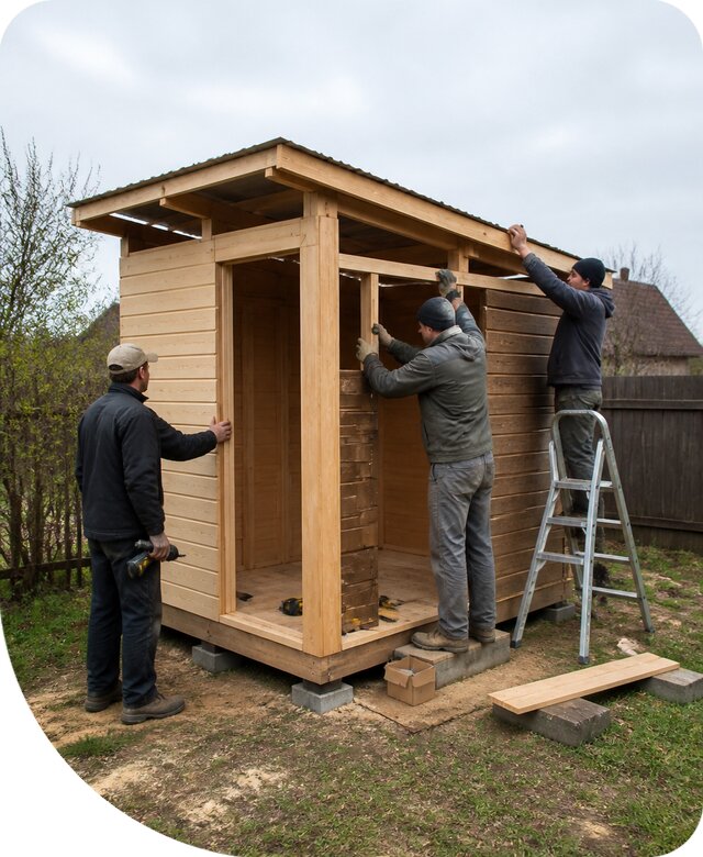 Сарай для инвентаря в Конаково под ключ от производителя